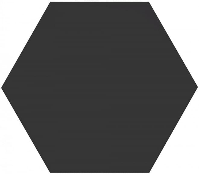 Керамическая плитка Kerama Marazzi Буранелли черный 24002, цвет чёрный тёмный, поверхность матовая, шестиугольник, 200x231