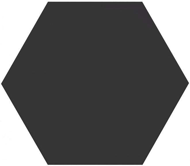 Керамическая плитка Kerama Marazzi Буранелли черный 24002, цвет чёрный тёмный, поверхность матовая, шестиугольник, 200x231