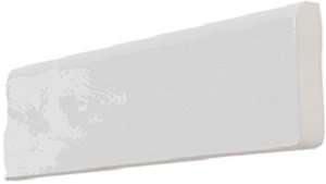 Бордюры Wow Crafted Bullnose Handmade Grey 99525, цвет серый, поверхность глянцевая, прямоугольник, 35x150