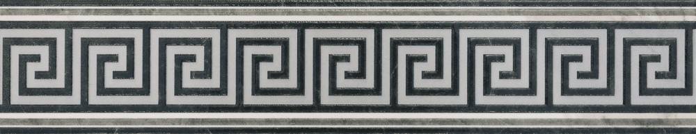 Бордюры Ricchetti Marble Boutique Listello Freddo Lux Ret, цвет серый, поверхность глянцевая, прямоугольник, 114x594