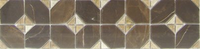 Бордюры Vives Tira Iliada-Pr Marron, цвет коричневый, поверхность полированная, прямоугольник, 108x435