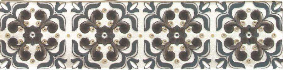 Декоративные элементы Latina Ceramica Arezzo Oro Conjunto 2, цвет разноцветный, поверхность матовая, прямоугольник, 75x300