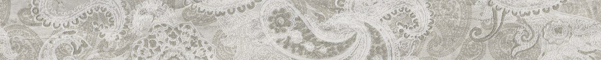 Бордюры Ascot Gemstone Listello Carpet Silver GNLC40, цвет серый, поверхность матовая, прямоугольник, 60x585
