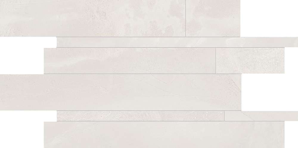 Мозаика Ergon Architect Resin Listelli Sfalsati Tokyo White Naturale E26J, цвет белый, поверхность натуральная, прямоугольник, 300x600
