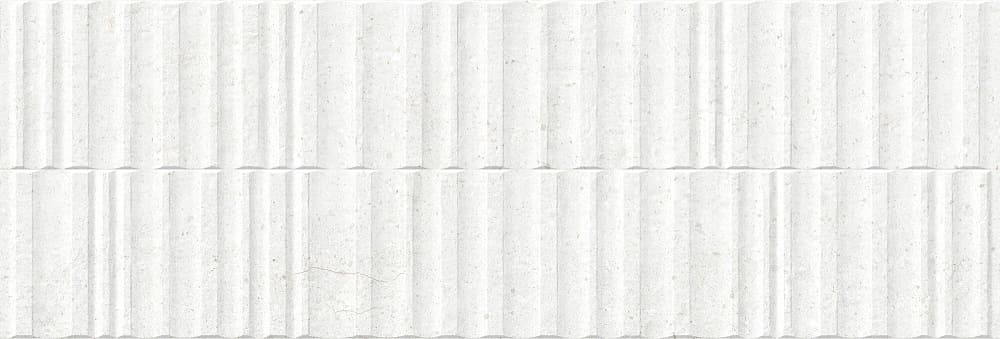 Керамическая плитка Peronda Manhattan Wall White Wavy 34760, цвет белый, поверхность матовая, прямоугольник, 333x1000
