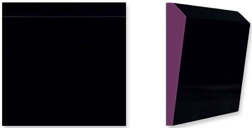 Керамическая плитка Heralgi Side Black Purple Fluor, цвет разноцветный, поверхность глянцевая, квадрат, 150x150