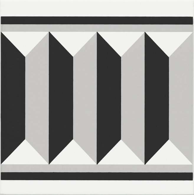 Декоративные элементы Kerama Marazzi Декор Ателье NT\A242\5009, цвет чёрно-белый, поверхность матовая, квадрат, 200x200
