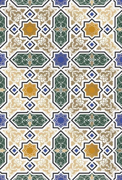 Декоративные элементы Керамин Панно Марокко тип 1, цвет разноцветный, поверхность глянцевая, прямоугольник, 275x400