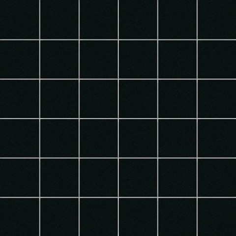 Мозаика Ce.Si Metro Nero, цвет чёрный, поверхность матовая, квадрат, 300x300