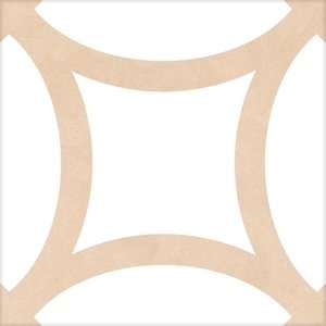 Керамическая плитка Mayolica District Figure Beige, цвет бежевый, поверхность матовая, квадрат, 200x200