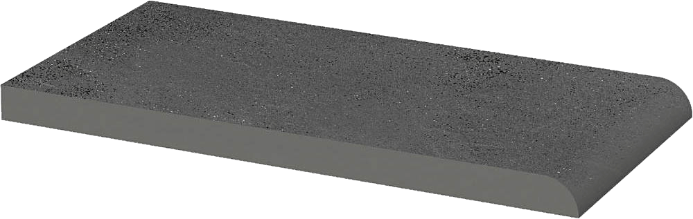 Ступени Paradyz Semir Grafit Подоконник/парапет, цвет серый, поверхность матовая, прямоугольник, 100x200