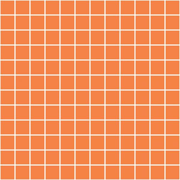Мозаика Sant Agostino Flexi Mosaico Orange Brillo CSAMFORM01, цвет оранжевый, поверхность глянцевая, квадрат, 300x300