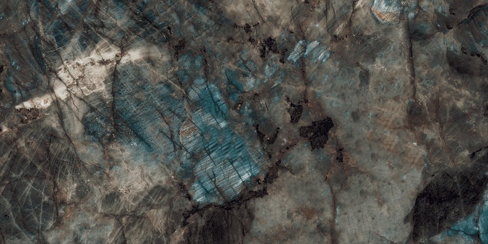 Керамогранит Ocean Ceramic Trixxon Fern, цвет коричневый голубой, поверхность полированная, прямоугольник, 600x1200