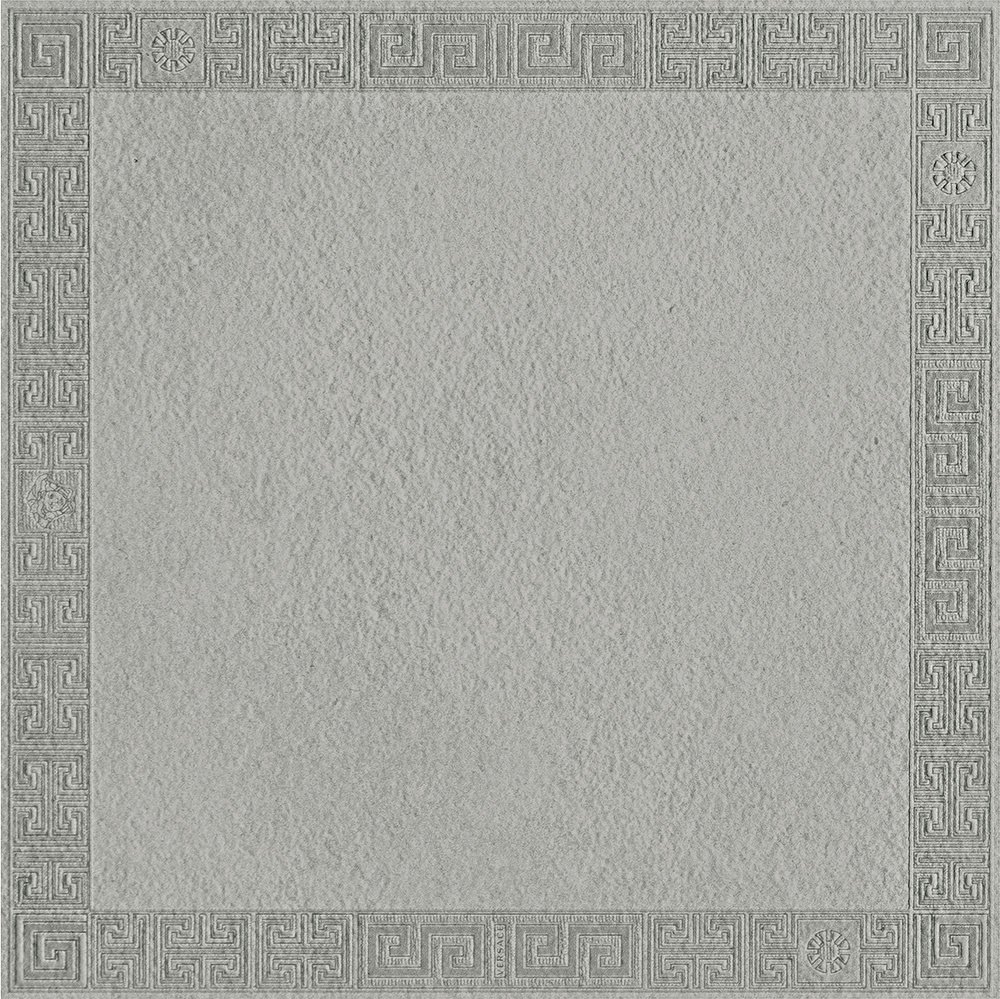 Декоративные элементы Versace Greek Cassettone Grigio 261112, цвет серый, поверхность матовая, квадрат, 400x400