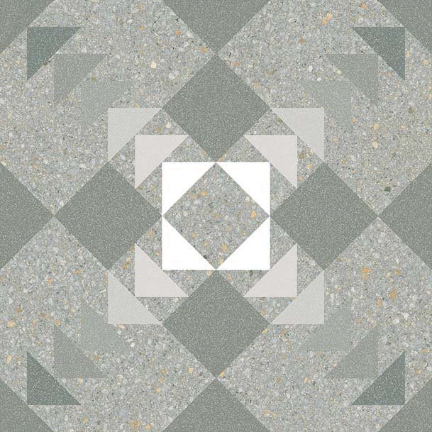 Декоративные элементы Vives Benaco Mar, цвет серый, поверхность матовая, квадрат, 200x200