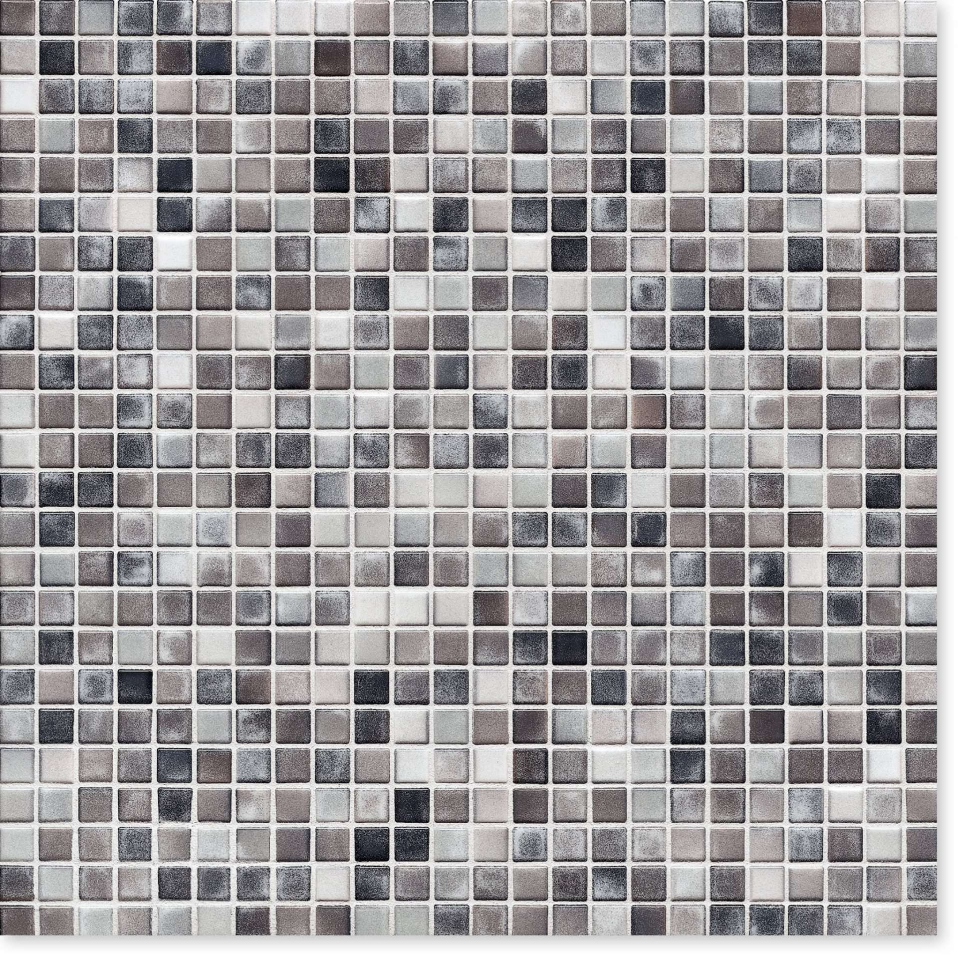 Мозаика Jasba Kauri Felsgrau-Mix Glzd 8707H-44, цвет серый, поверхность глянцевая, квадрат, 316x316