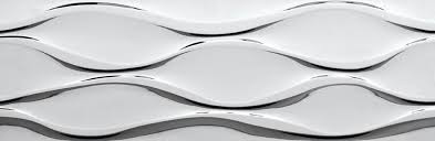 Декоративные элементы Atlantic Tiles Nieve Brillo Portofino Plata, цвет белый, поверхность матовая, прямоугольник, 295x900