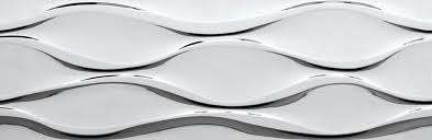 Декоративные элементы Atlantic Tiles Nieve Brillo Portofino Plata, цвет белый, поверхность матовая, прямоугольник, 295x900
