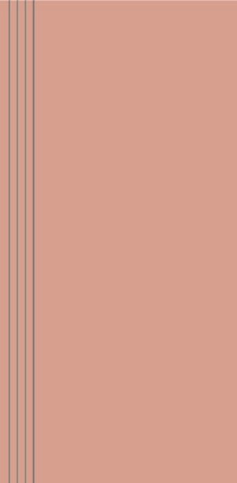 Ступени Керамин Моноколор 5 ступени, цвет розовый, поверхность матовая, прямоугольник, 600x295