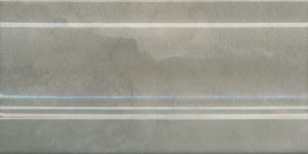 Бордюры Kerama Marazzi Стеллине Плинтус Серый FMD022, цвет серый, поверхность глянцевая, прямоугольник, 100x200