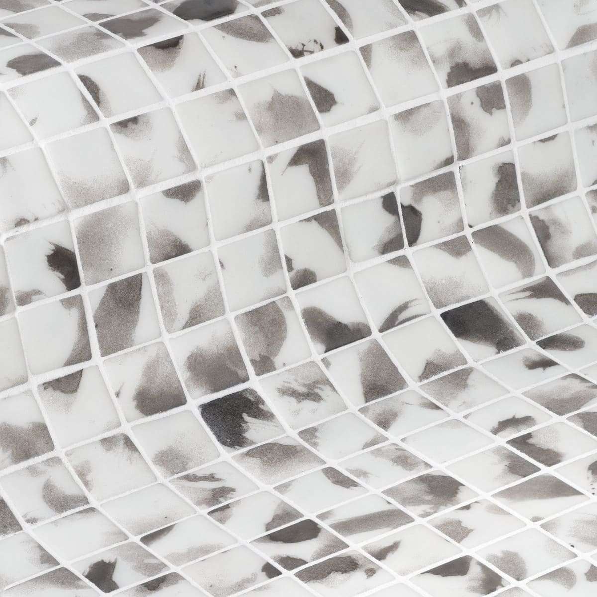 Мозаика Ezarri Aquarelle Shades, цвет белый серый, поверхность матовая рельефная, прямоугольник, 313x495