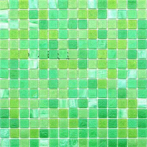 Мозаика JNJ Mosaic Mixed Colored 265JC, цвет зелёный, поверхность глянцевая, квадрат, 327x327