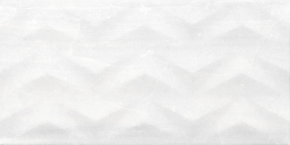 Керамическая плитка Ceramika Konskie Tampa White Axis Rett, цвет белый, поверхность матовая рельефная, прямоугольник, 300x600