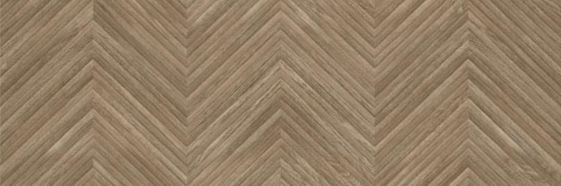 Керамическая плитка Baldocer Zig Larchwood Ipe Rect., цвет коричневый, поверхность рельефная, прямоугольник, 300x900
