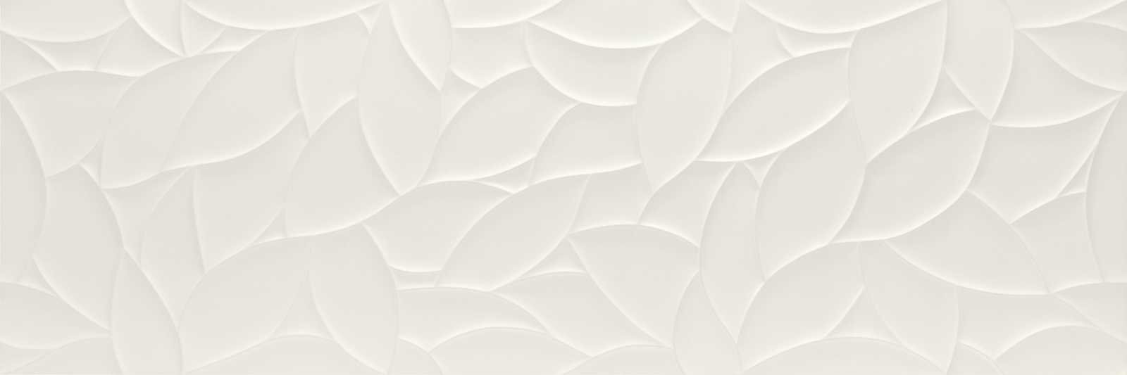 Керамическая плитка Marazzi Italy Essenziale Struttura Drape 3D Satinato MNQC, цвет белый, поверхность сатинированная 3d (объёмная), прямоугольник, 400x1200