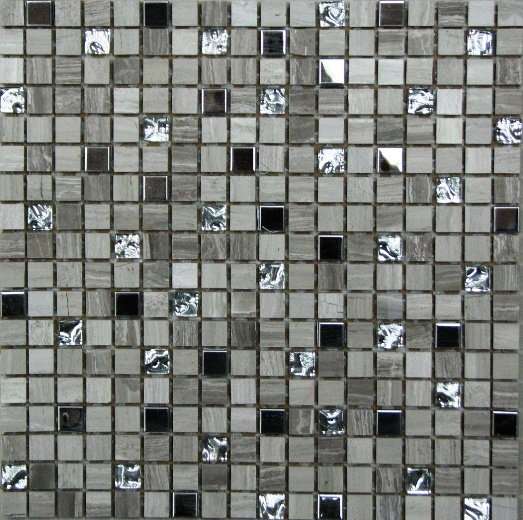 Мозаика Bonaparte Bonaparte Tokyo, цвет серый, поверхность полированная, квадрат, 305x305
