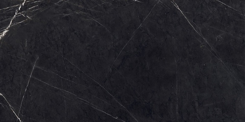 Керамогранит Ocean Ceramic Perlato Black, цвет чёрный, поверхность полированная, прямоугольник, 600x1200