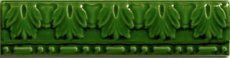 Бордюры CAS Moldura Relieve Verde, цвет зелёный, поверхность глянцевая, прямоугольник, 50x200