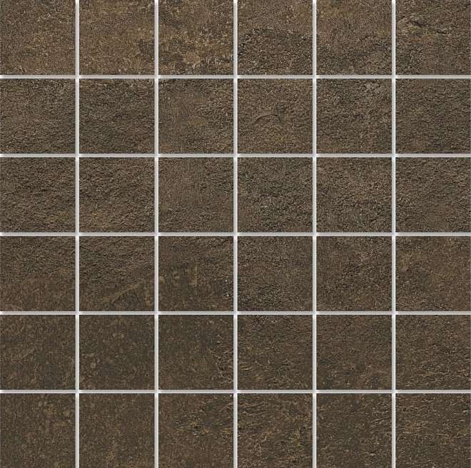 Мозаика Kerama Marazzi Декор Про Стоун коричневый мозаичный DD200220\MM, цвет коричневый, поверхность матовая, квадрат, 300x300