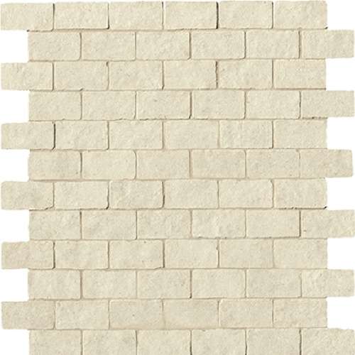 Мозаика Fap Lumina Stone Beige Brick Macromosaico Anticato FOMJ, цвет бежевый, поверхность матовая, под кирпич, 305x305