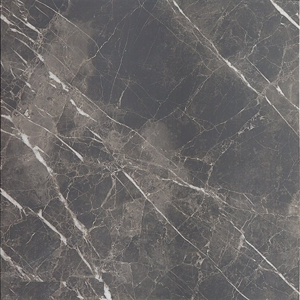 Керамогранит Pamesa Marbles Piave Coal Leviglass, цвет серый, поверхность полированная, квадрат, 750x750