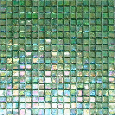 Мозаика Alma Mosaic Art NG21, цвет зелёный, поверхность глянцевая, квадрат, 150x150