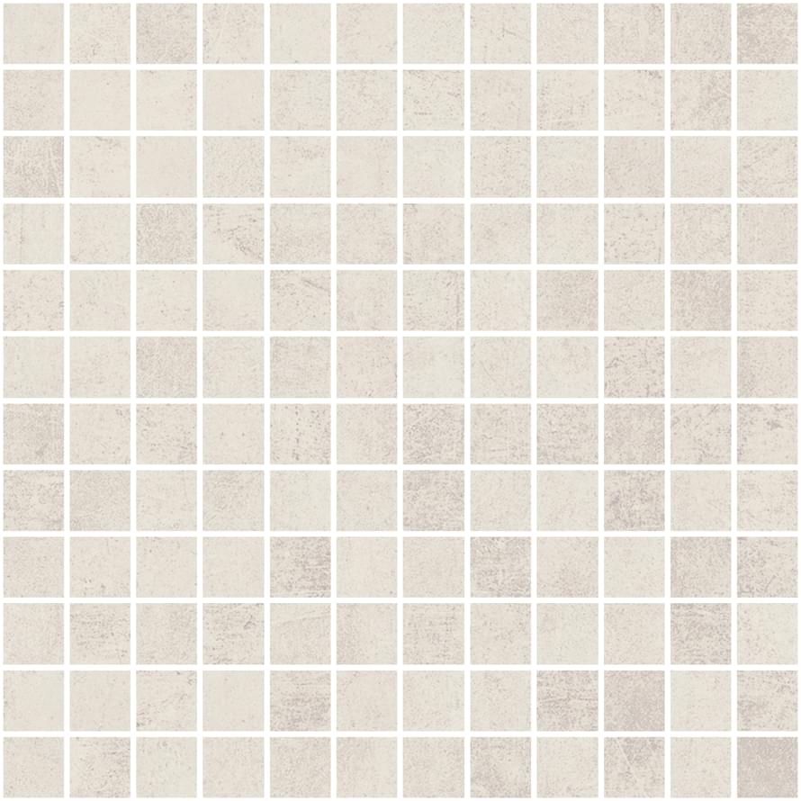 Мозаика Monocibec Graphis Bianco(2,5X2,5) Mos 113257, цвет белый, поверхность матовая, квадрат, 300x300