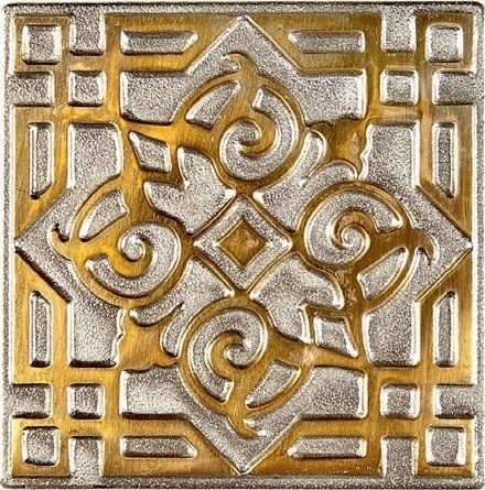 Вставки Kavarti Orient Zircon, цвет металлик, поверхность лаппатированная, квадрат, 50x50