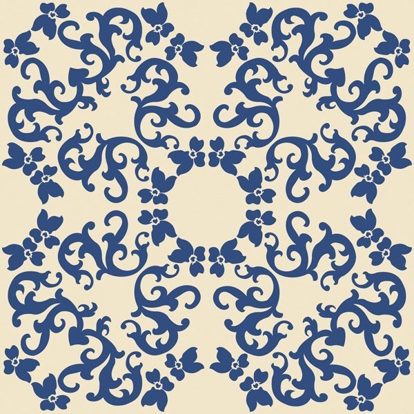 Декоративные элементы Bardelli Bardelli Iris 2 C6, цвет синий, поверхность глянцевая, квадрат, 200x200