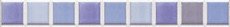 Бордюры Vives Vitrea Crisol Oceano, цвет голубой, поверхность глянцевая, прямоугольник, 25x230