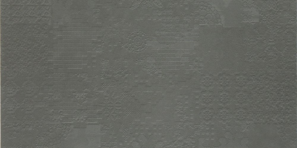 Керамогранит Mutina Dechirer Decor Piombo PUDD13, цвет серый, поверхность матовая, прямоугольник, 600x1200