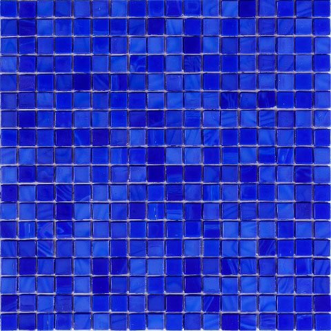 Мозаика Alma Mosaic Opaco N068, цвет синий, поверхность глянцевая, квадрат, 295x295