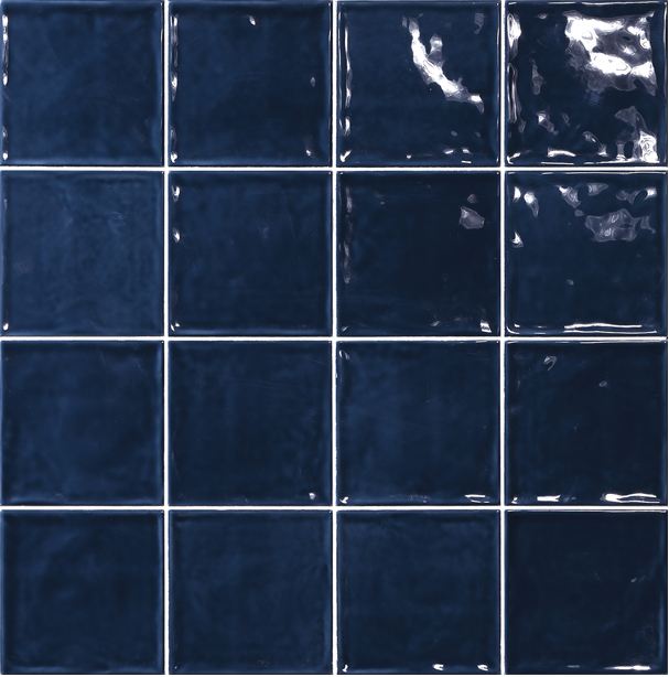 Керамическая плитка El Barco Chic Marino, цвет синий, поверхность глянцевая, квадрат, 150x150