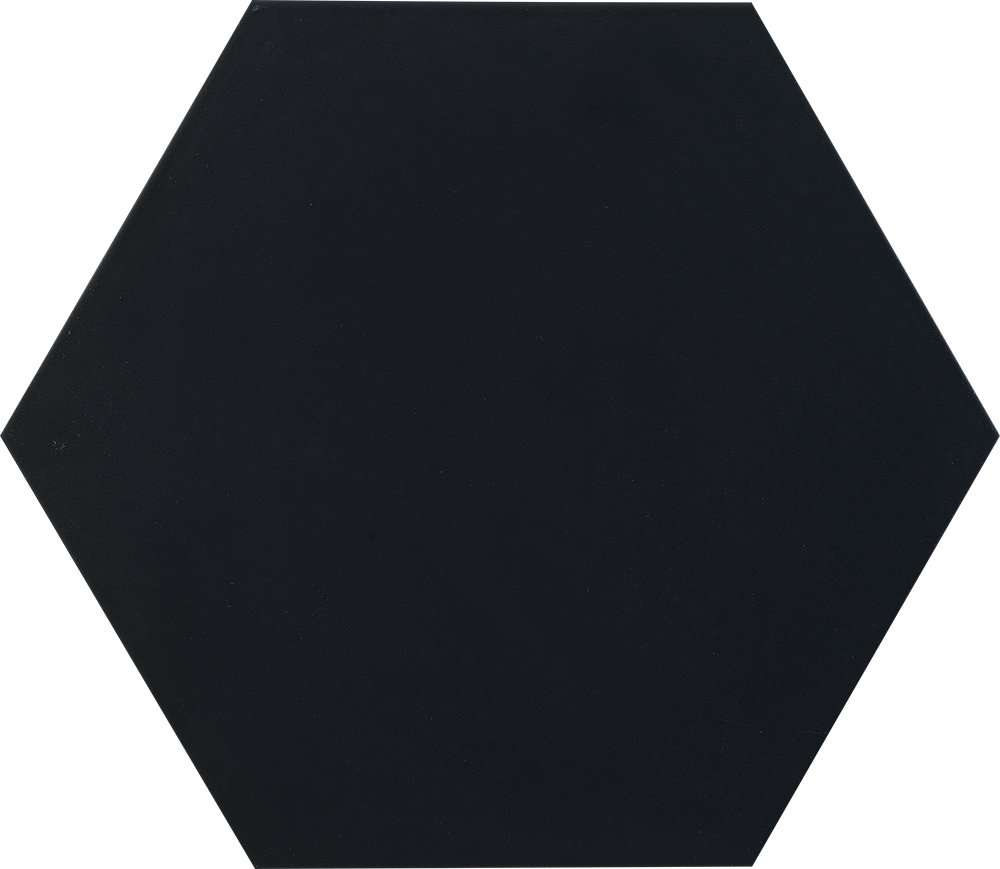 Керамогранит Tagina Details Hex Field Black 9EF14HF, цвет чёрный, поверхность матовая, прямоугольник, 420x364