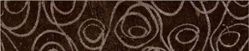 Бордюры Cinca Halley Black Diadem A 0000/186, цвет коричневый, поверхность матовая, прямоугольник, 65x330