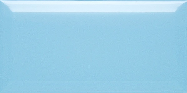 Керамическая плитка Dar Ceramics Biselado Piscina Brillo, цвет голубой, поверхность глянцевая, кабанчик, 100x200