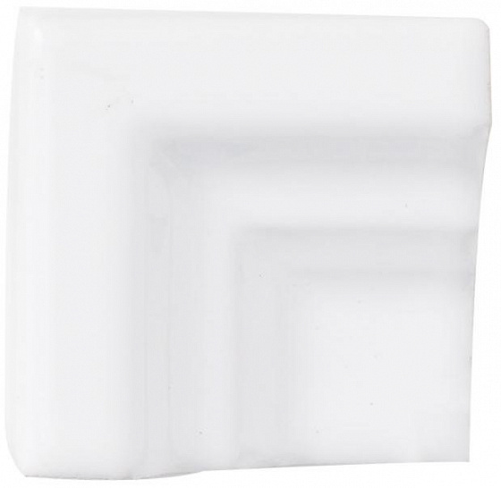 Вставки Adex ADST5283 Angulo Marco Cornisa Snow Cap, цвет белый, поверхность глянцевая, квадрат, 50x50