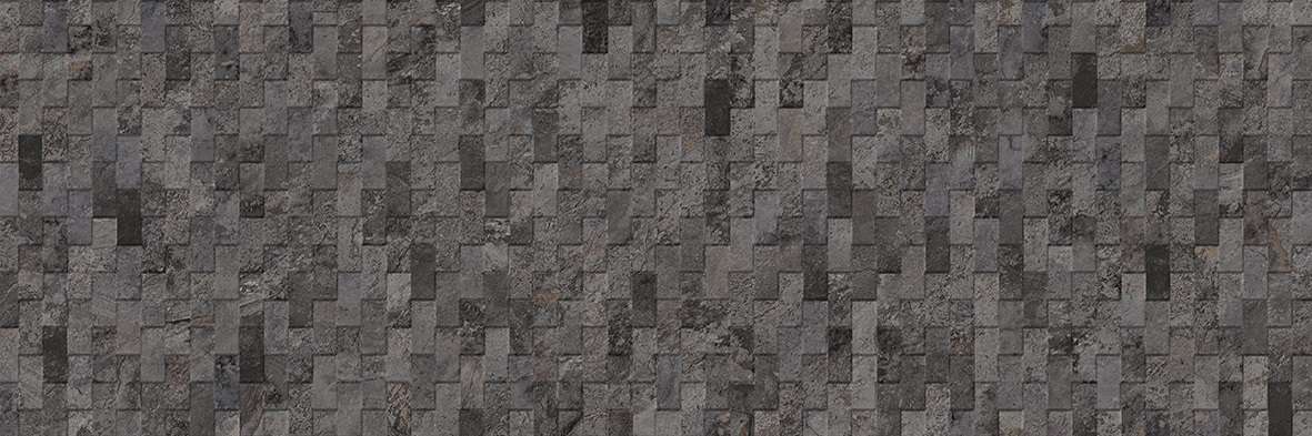 Декоративные элементы Porcelanosa Image Dark Deco V13895701, цвет чёрный тёмный, поверхность матовая 3d (объёмная), прямоугольник, 333x1000