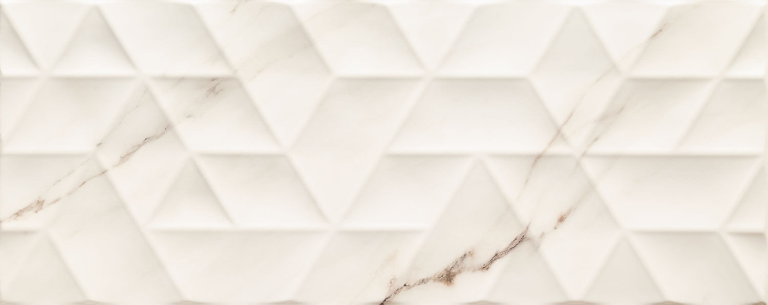 Керамическая плитка Tubadzin W-Carilla White STR, цвет слоновая кость, поверхность структурированная, прямоугольник, 298x748