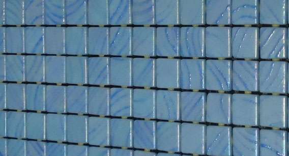 Мозаика Ezarri Vulcano Stromboli, цвет голубой, поверхность глянцевая, прямоугольник, 313x495